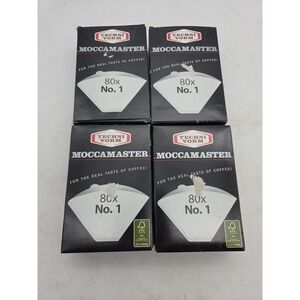 Moccamaster #1 Cup-One Filters White Paper 80-Count Boxes 4 Boixes - NEW